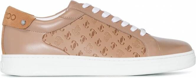 Jimmy Choo Rome sneakers met jacquard Beige