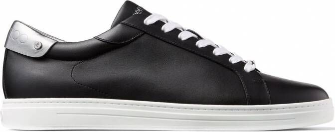 Jimmy Choo Rome M leren sneakers Zwart