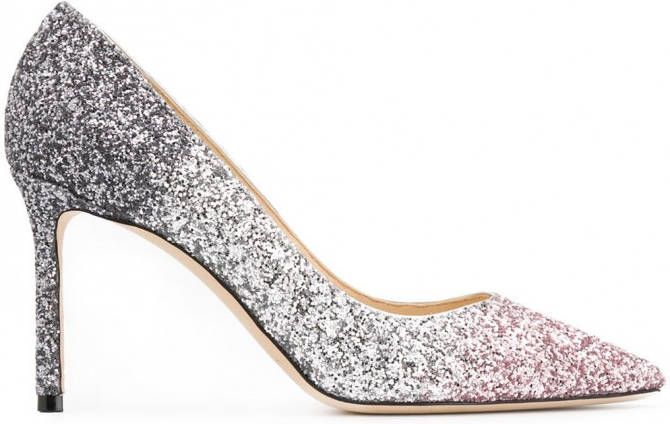 Jimmy Choo Romy pumps met glitter Zilver