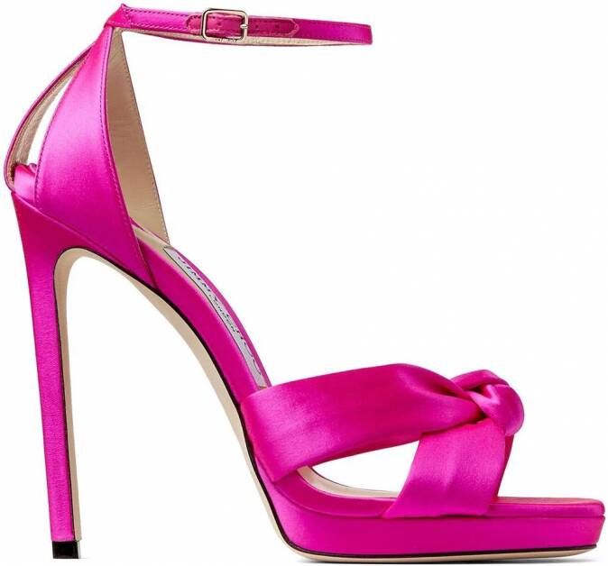 Jimmy Choo Rosie sandalen met satijnen afwerking Roze