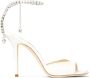 Jimmy Choo Saeda sandalen met kristal Wit - Thumbnail 1