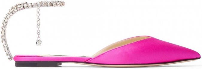 Jimmy Choo Saeda pumps verfraaid met kristallen Roze - Foto 3