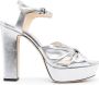 Jimmy Choo Sandalen met geknoopt detail Zilver - Thumbnail 1