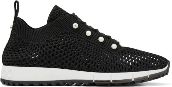 Jimmy Choo Veles sneakers verfraaid met parel Zwart