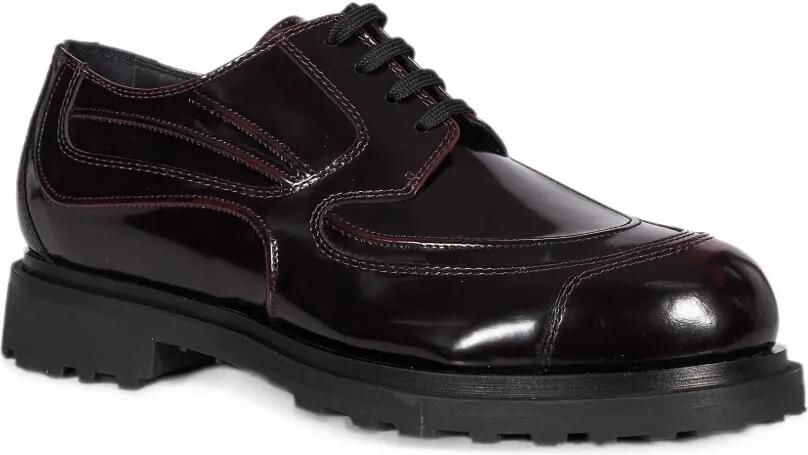 J.L-A.L polished lace-up derby shoes Zwart - Foto 2