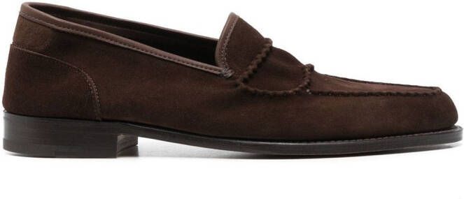 John Lobb Suède loafers Bruin