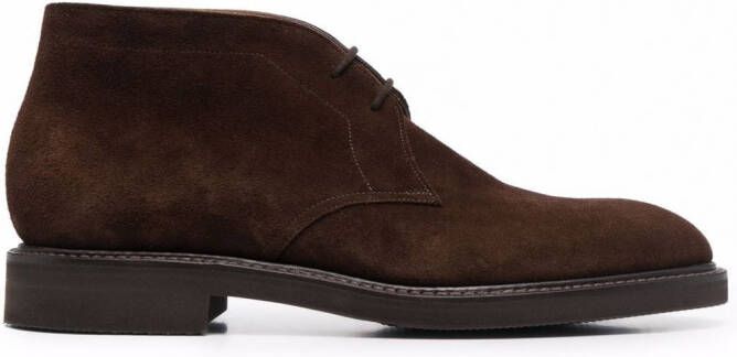 John Lobb Heywood suède laarzen Bruin