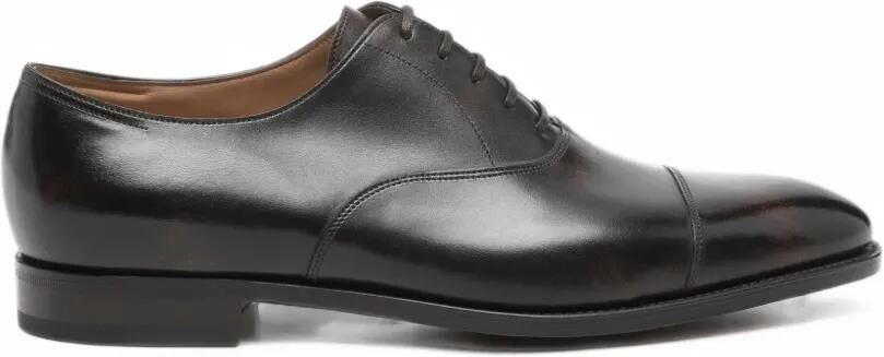 John Lobb City II cap-toe leather Oxford shoes Bruin