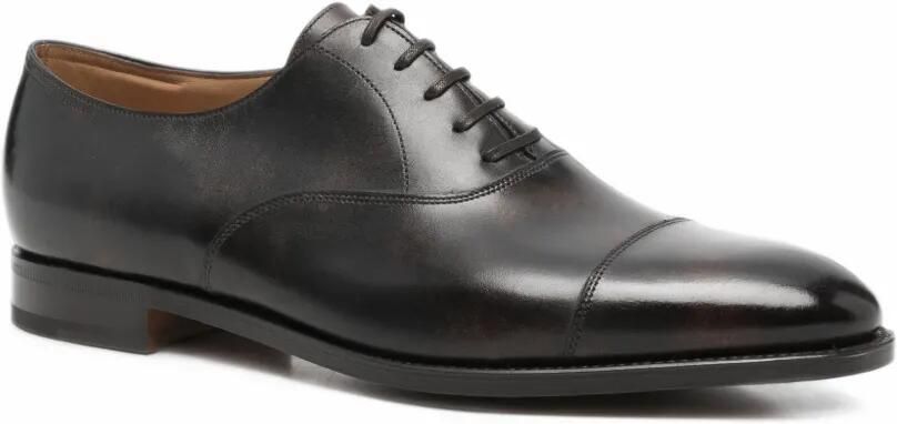 John Lobb City II cap-toe leather Oxford shoes Bruin - Foto 3