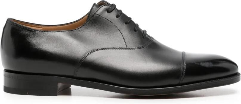 John Lobb City II Oxford leren schoenen met kapneus Zwart