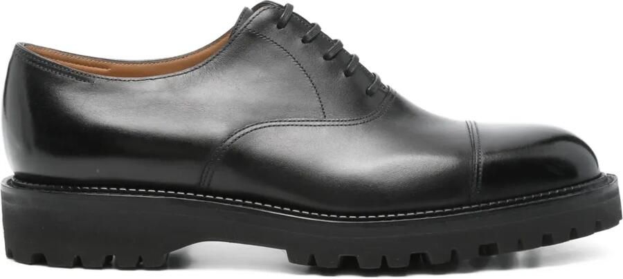John Lobb Council leren Oxford schoenen Zwart