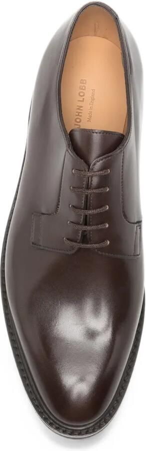 John Lobb Leren Derby schoenen Bruin - Foto 3