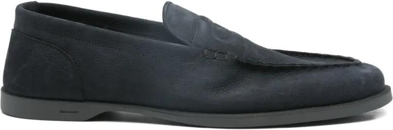 John Lobb Leren loafers Blauw