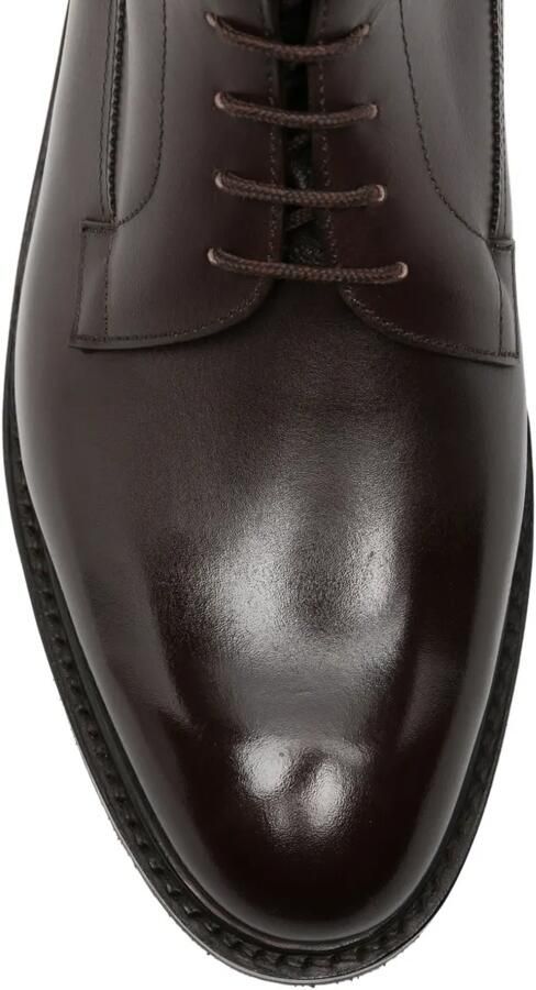 John Lobb Leren veterlaarzen Bruin - Foto 4