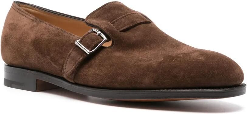 John Lobb Loafers met gesp Bruin - Foto 3