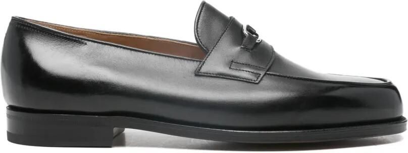 John Lobb Loafers met metalen band Zwart