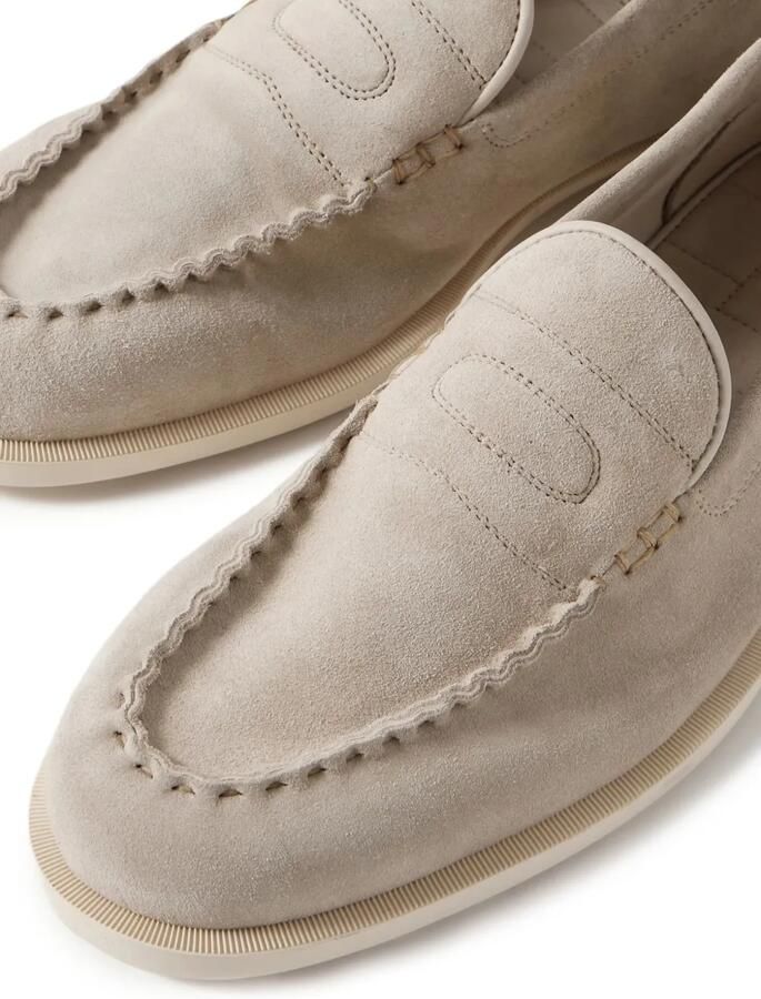 John Lobb Loafers met stiksel Beige - Foto 2