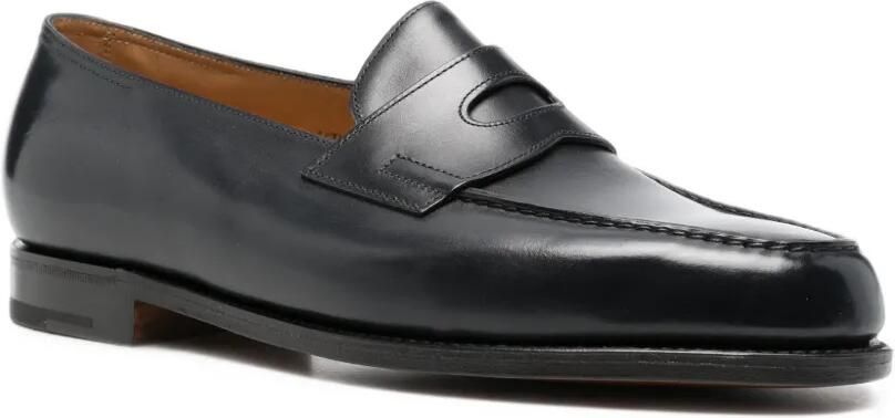 John Lobb Lopez leren loafers Blauw - Foto 3