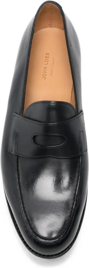 John Lobb Lopez leren loafers Blauw - Foto 4