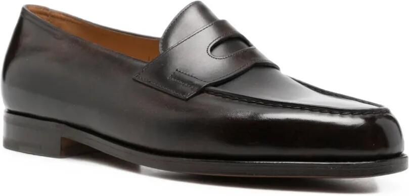 John Lobb Lopez leren loafers Bruin