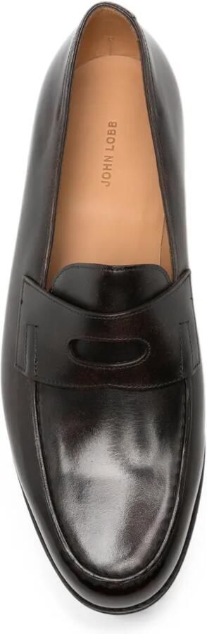 John Lobb Lopez leren loafers Bruin - Foto 3