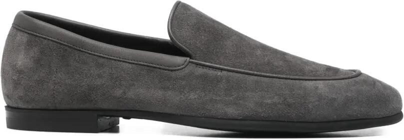 John Lobb Platte leren schoenen Grijs