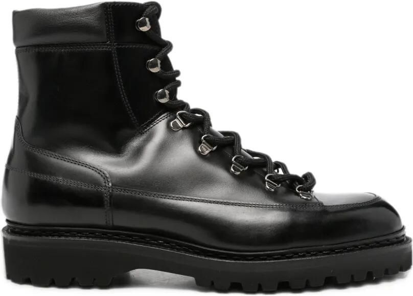 John Lobb Sommet lace-up leather boots Zwart