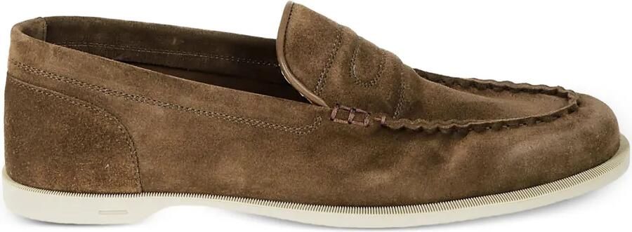 John Lobb Suède loafers Bruin