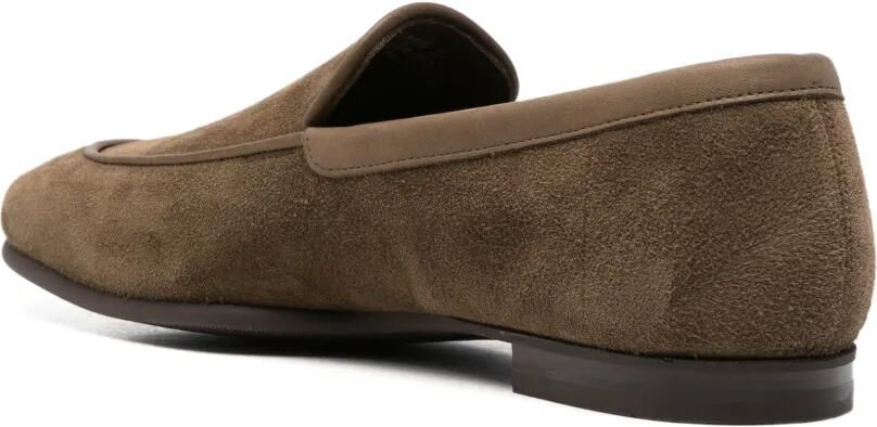 John Lobb Tyne II suède slip-on loafers Bruin - Foto 2