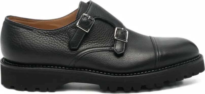 John Lobb William double monk-strap monk shoes Zwart