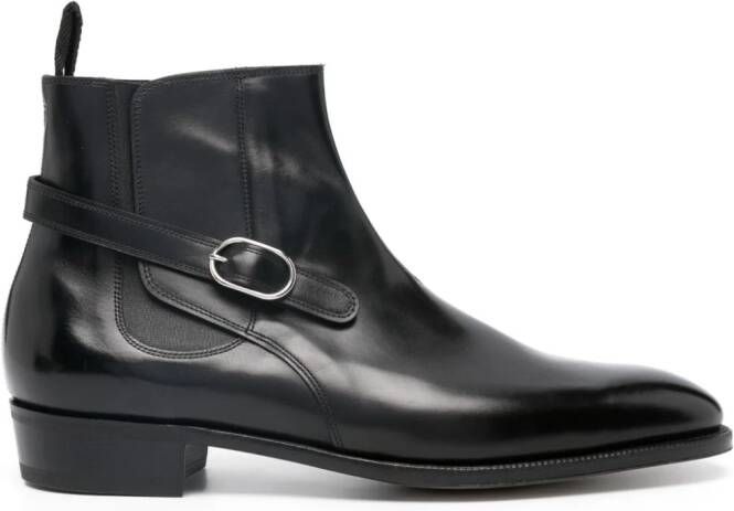 John Lobb Laarzen met puntige neus Zwart