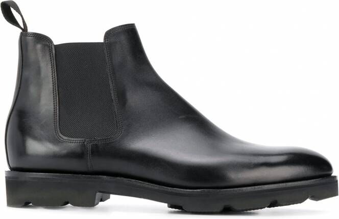 John Lobb Lawry enkellaarzen Zwart