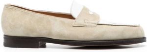 John Lobb Lopez suède loafers Beige