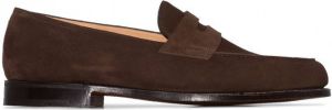 John Lobb Lopez suède loafers Bruin