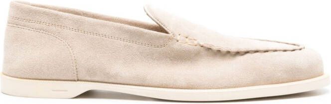 John Lobb Pace suède loafers Beige