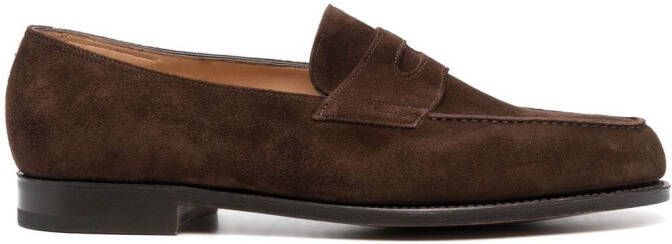 John Lobb Lopez suède loafers Bruin