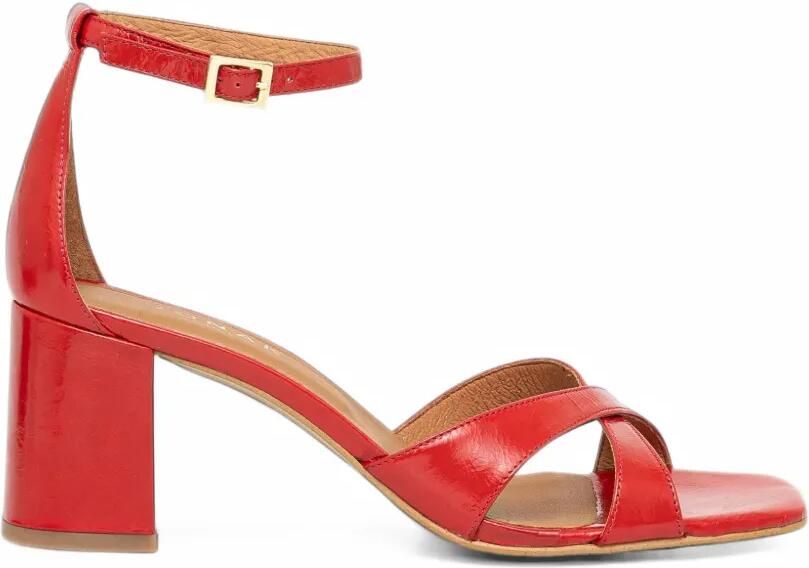 JONAK PARIS criss-cross ankle-strap heel sandals Rood