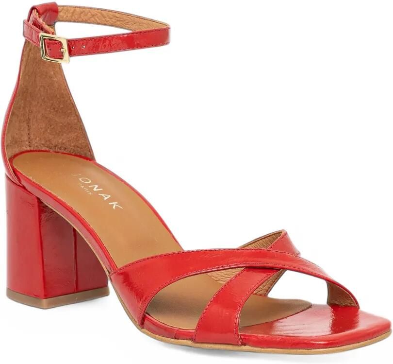 JONAK PARIS criss-cross ankle-strap heel sandals Rood - Foto 3