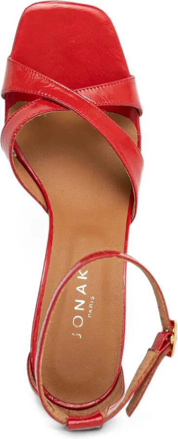 JONAK PARIS criss-cross ankle-strap heel sandals Rood - Foto 4