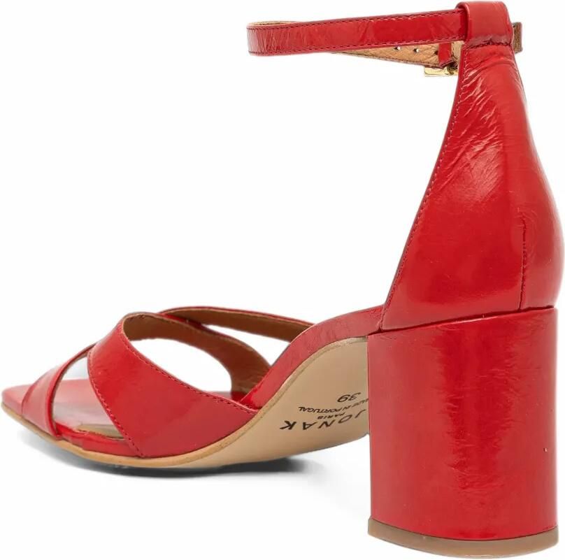 JONAK PARIS criss-cross ankle-strap heel sandals Rood - Foto 2
