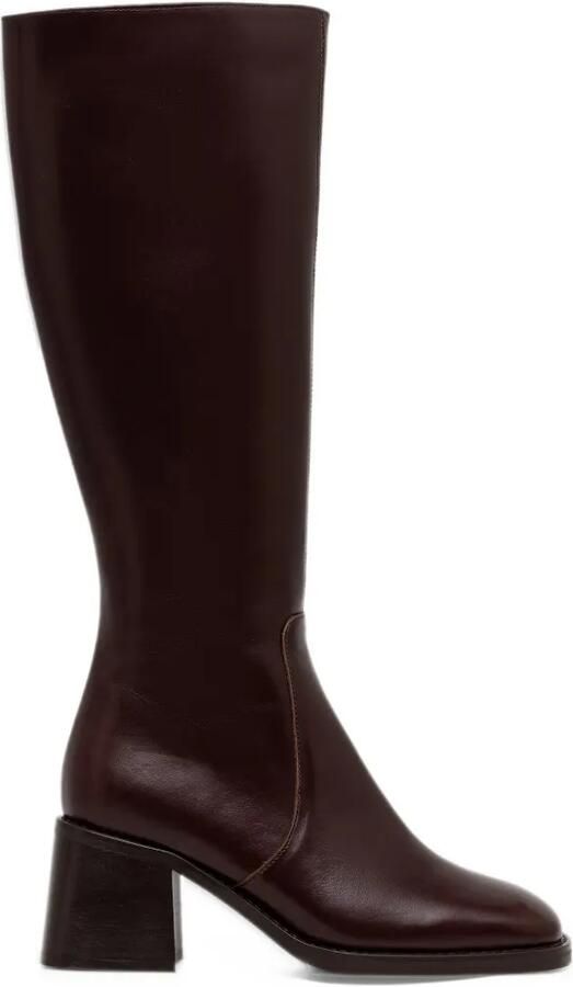 JONAK PARIS Diou square-toe knee-high boots Bruin