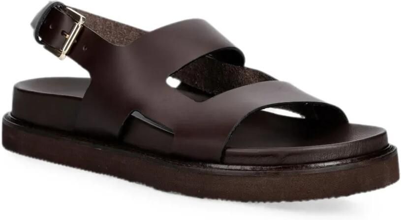 JONAK PARIS Lagune leren sandalen met gespsluiting Bruin - Foto 2