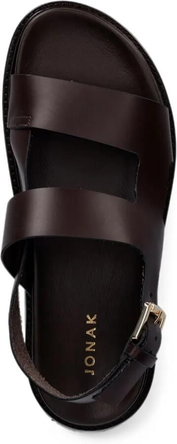JONAK PARIS Lagune leren sandalen met gespsluiting Bruin - Foto 4
