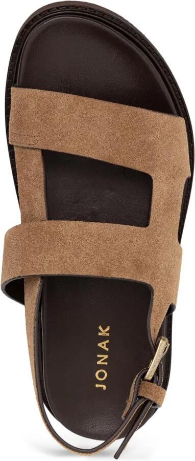 JONAK PARIS Lagune suède sandalen met gespsluiting Beige - Foto 4
