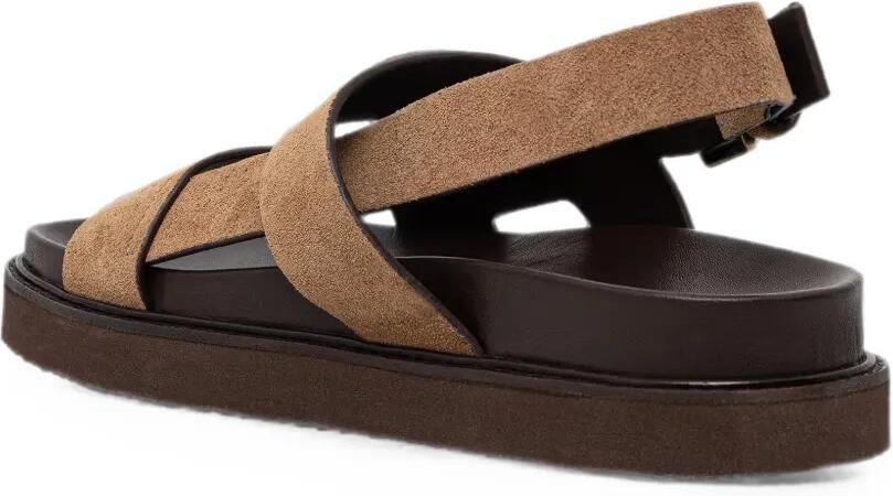 JONAK PARIS Lagune suède sandalen met gespsluiting Beige - Foto 3