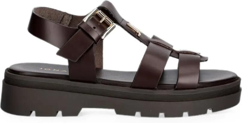 JONAK PARIS Liverpool sandalen met gespsluiting Bruin