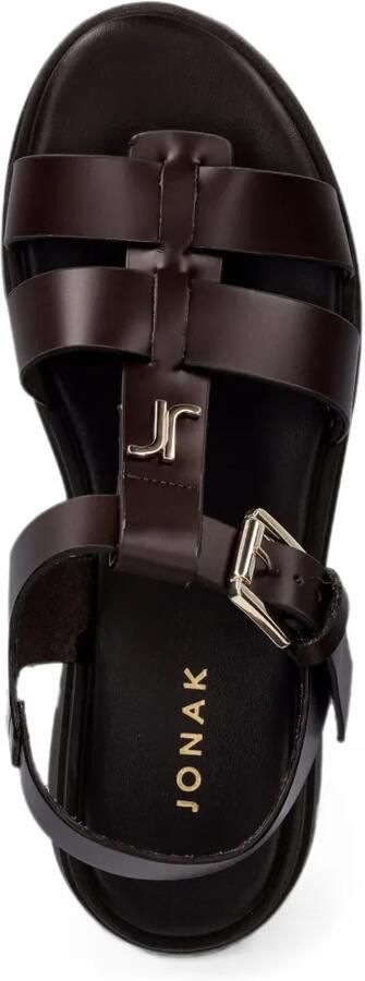 JONAK PARIS Liverpool sandalen met gespsluiting Bruin - Foto 4