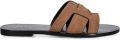 JONAK PARIS Weil sandalen met logoplakkaat Bruin - Bruin