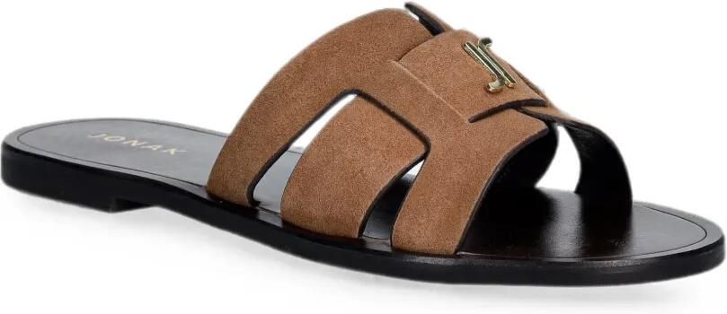 JONAK PARIS Weil sandalen met logoplakkaat Bruin - Foto 4