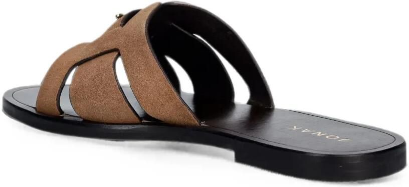 JONAK PARIS Weil sandalen met logoplakkaat Bruin - Foto 2